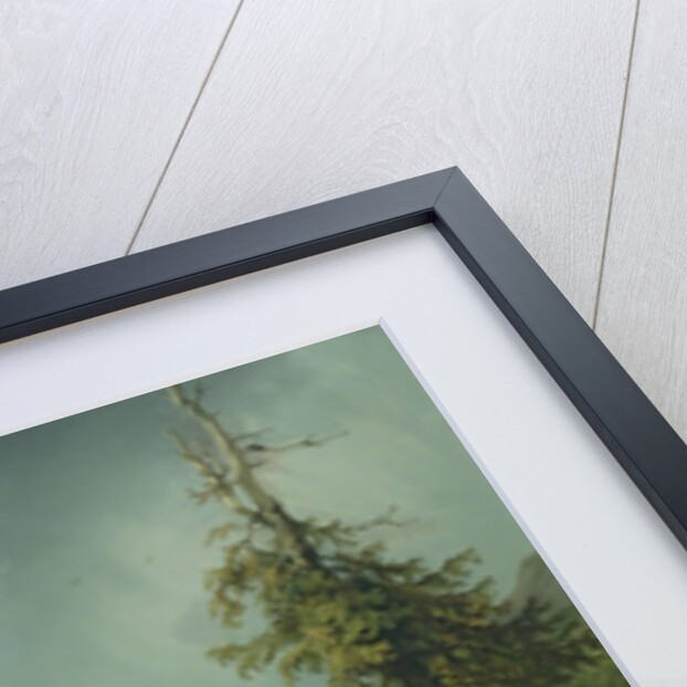 Alpine hut in Rainy Weather, 1850 by Friedrich Gauermann