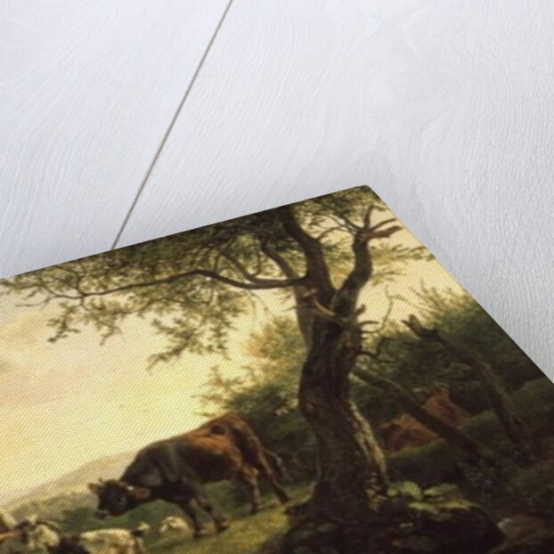 Landscape with a Shepherd, 1826 by Friedrich Gauermann