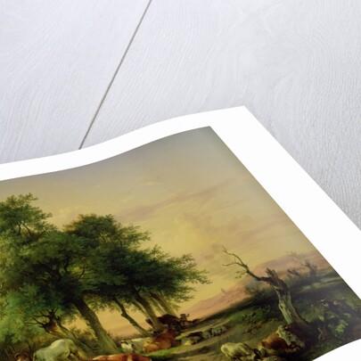 Pasture land by Friedrich Gauermann