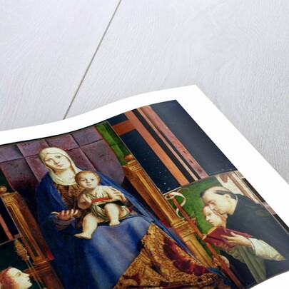 Madonna with Saint Nicholas of Bari by Antonello da Messina