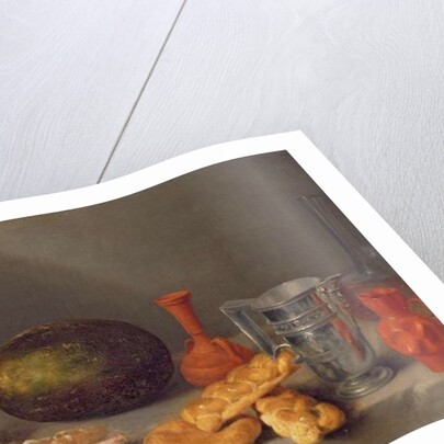 Still life with bread, 1648 by Francisco Palacios