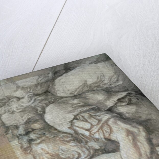 Giant, sketch for the fresco of the Fall of the Giants, Palazzo del Te, Mantua, 1531/32 by Giulio Romano