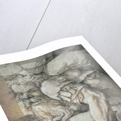 Giant, sketch for the fresco of the Fall of the Giants, Palazzo del Te, Mantua, 1531/32 by Giulio Romano