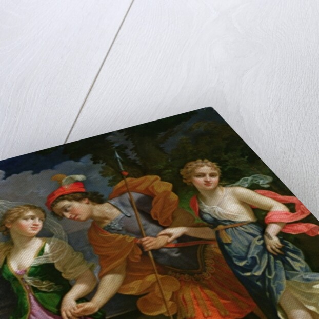 Theseus with Ariadne and Phaedra, the daughters of King Minos, 1702 by Benedetto the Younger Gennari