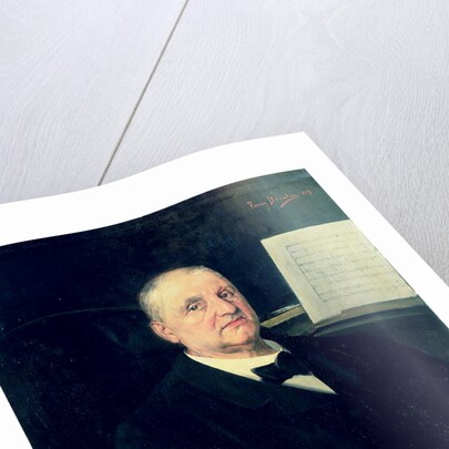 Anton Bruckner, 1889 by Ferry Peratoner