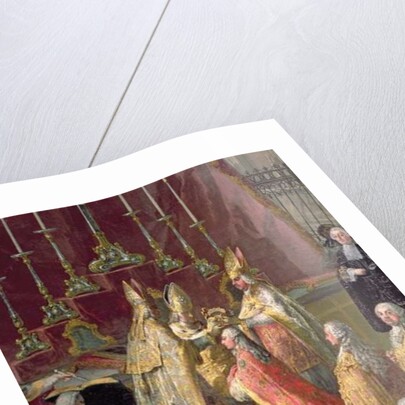 The Coronation of Joseph II as Emperor of Germany in Frankfurt Cathedral, 1764 by Martin van Mytens or Meytens