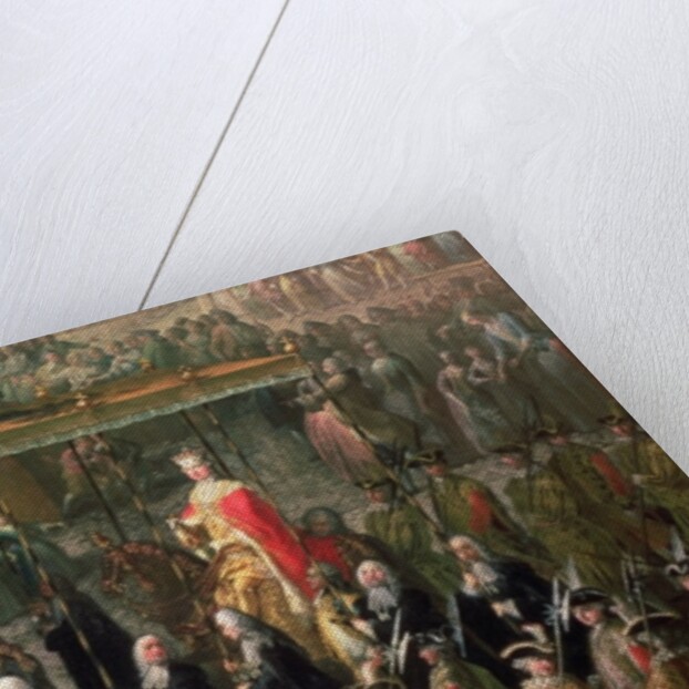 The coronation procession of Joseph II Emperor of Germany, in Romerberg, 1764 by Martin van Mytens or Meytens