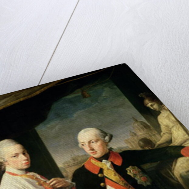 Kaiser Joseph II, and the Grand Duke Leopold of Tuscany, 1769, by Pompeo Girolamo Batoni