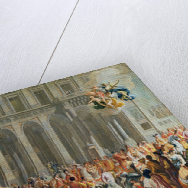 The Departure of Alois Thomas von Harrach, Viceroy of Naples from the Palazzo Reale di Capodimonte by Nicolo Maria Russo or Rossi