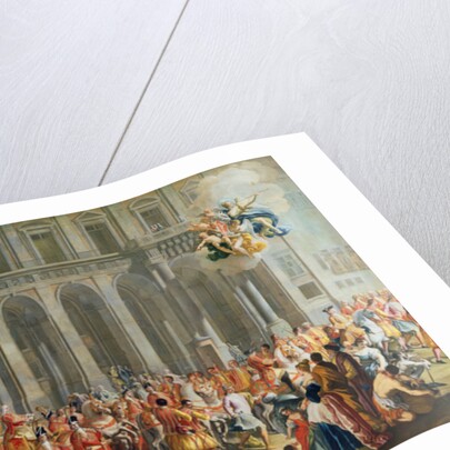 The Departure of Alois Thomas von Harrach, Viceroy of Naples from the Palazzo Reale di Capodimonte by Nicolo Maria Russo or Rossi