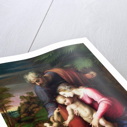 Holy Family with John the Baptist, 1513/14 by Sanzio of Urbino Raphael