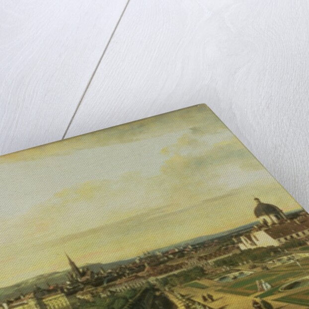 The Belvedere from Gesehen, Vienna by Bernardo Bellotto