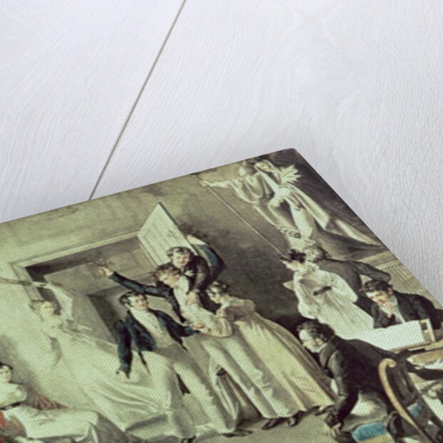 The family of Franz Peter Schubert playing games by Leopold Kupelwieser