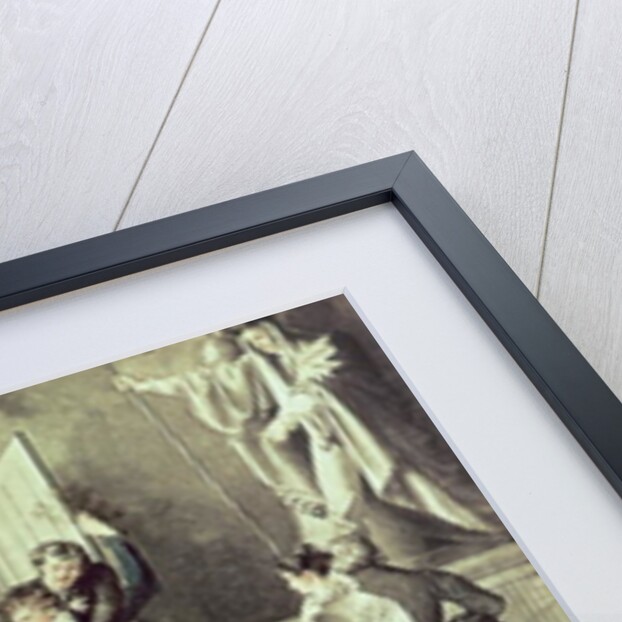 The family of Franz Peter Schubert playing games by Leopold Kupelwieser