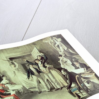 The family of Franz Peter Schubert playing games by Leopold Kupelwieser