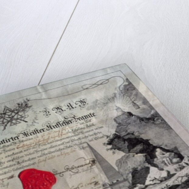 Masonic certificate, 1785 by Anonymous