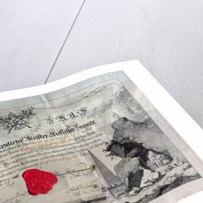 Masonic certificate, 1785 by Anonymous