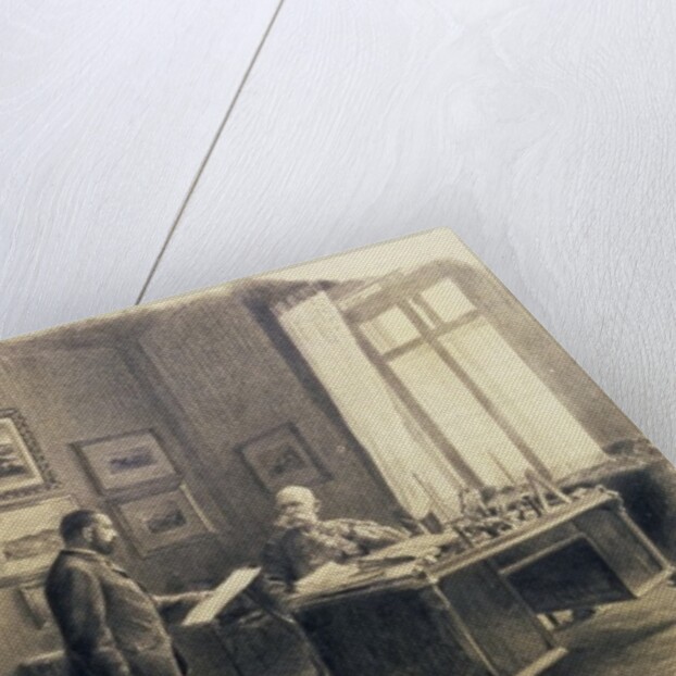 Emperor Franz Joseph I of Austria at his writing desk at Jagdrock by Wilhelm Gause