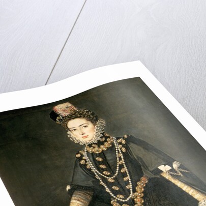 Infanta Catalina Micaela, Duchess of Savoy, daughter of Philip II of Spain and Isabella of Valois, married Charles Emmanuel, Duke of Savoy, 1584 by Sofonisba Anguissola