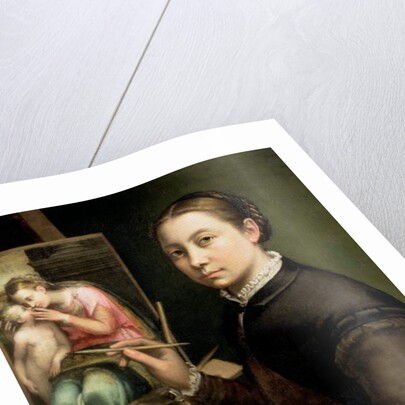 Self portrait at the Easel, 1556 by Sofonisba Anguissola