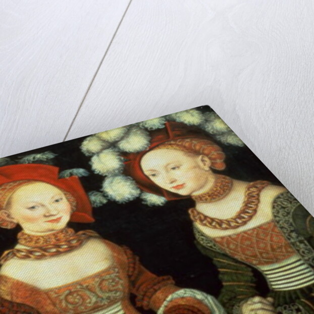 Three princesses of Saxony, Sibylla, Emilia and Sidonia, daughters of Duke Heinrich of Frommen, c.1535 by Lucas the Elder Cranach