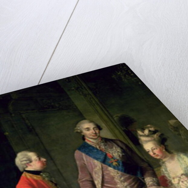 Archduke Maximilian Franz visiting Marie Antoinette and Louis XVI c.1775 by Josef Hauzinger