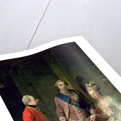 Archduke Maximilian Franz visiting Marie Antoinette and Louis XVI c.1775 by Josef Hauzinger