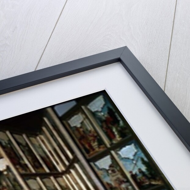 Mompelgarter Altarpiece, with central panel and six hinged side panels, all depicting scenes from the New Testament by Matthias Gerung or Gerou