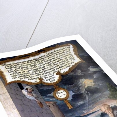 Which of you, when asked by his son for a loaf, will hand him a stone? by Matthias Gerung or Gerou