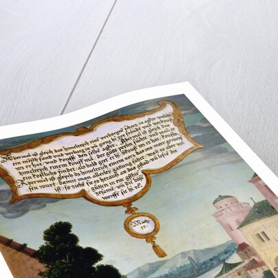 The Realm of Heaven is like a net, which was thrown into the sea and collected fish of every sort illustration of Christ's teaching by Matthias Gerung or Gerou