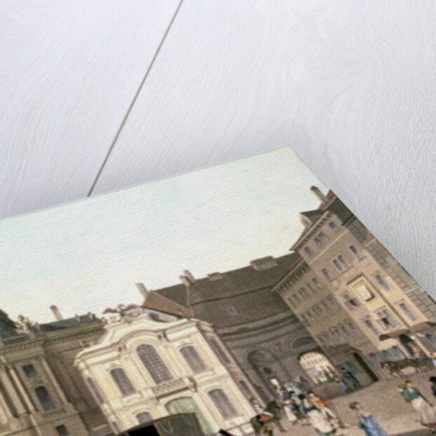 View of Michaelerplatz showing the Old Burgtheater by Karel Postl