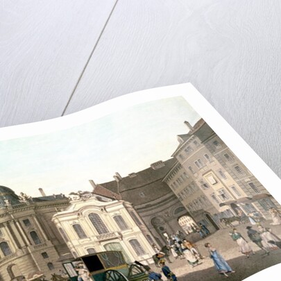 View of Michaelerplatz showing the Old Burgtheater by Karel Postl