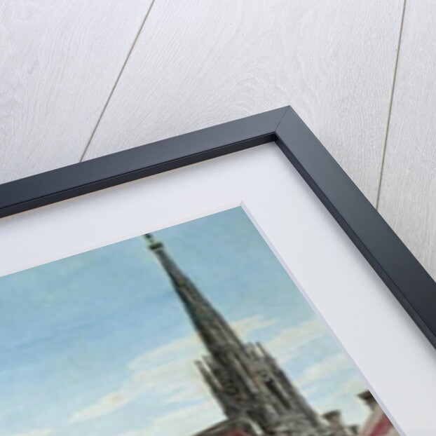 Stock-im-Eisen-Platz, with St. Stephan's Cathedral in the background by Karl von Schutz