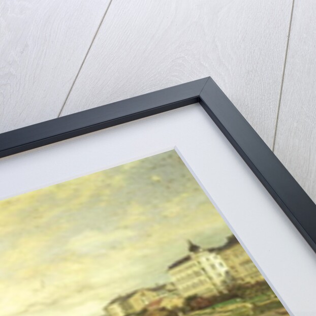 Fruit market in Schazel, near the Maria Theresa Bridge, Vienna, 1895 by Alois Schonn