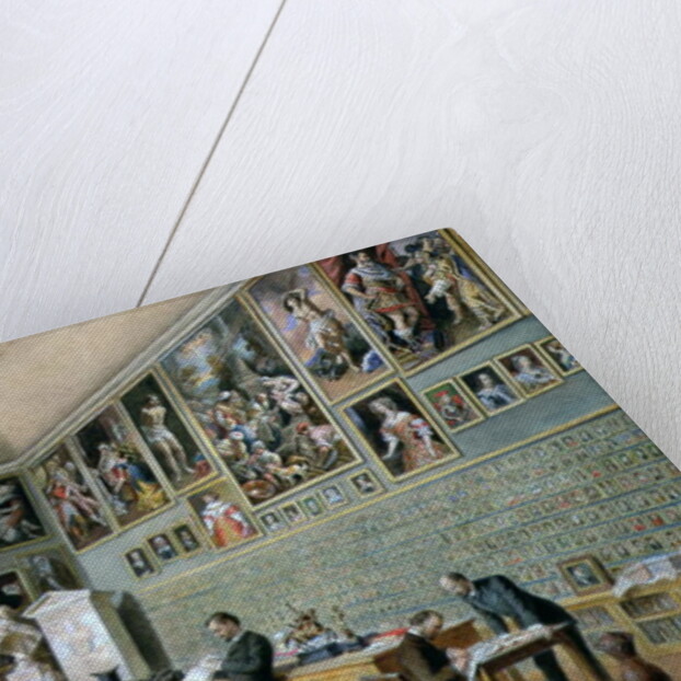 The Library, in use as an office of the Ambraser Gallery in the Lower Belvedere, 1879 by Carl Goebel