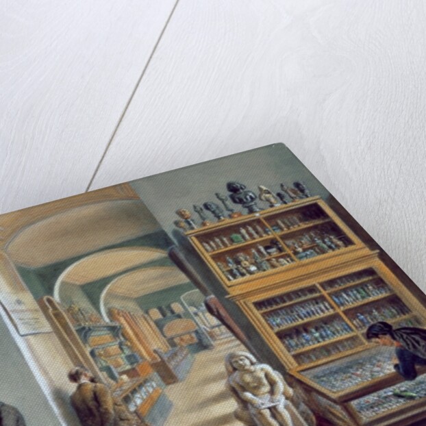 The second room of Egyptian antiquities in the Ambraser Gallery of the Lower Belvedere, 1879 by Carl Goebel