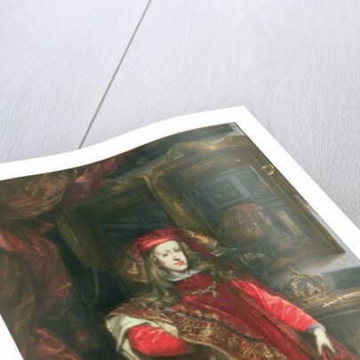 King Charles II of Spain wearing the robes of the Order of the Golden Fleece by Don Juan Carreno de Miranda