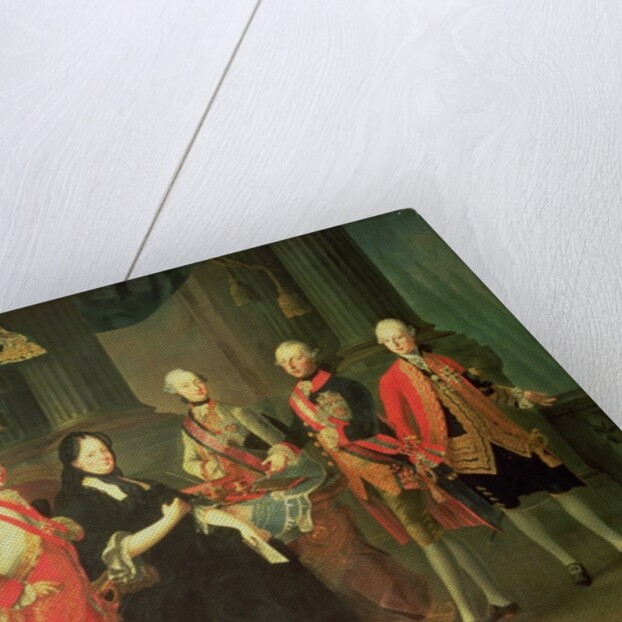 Empress Maria Theresa of Austria with four of her sons; Joseph, Ferdinand, Leopold and Maximilian by Louis Joseph Maurice