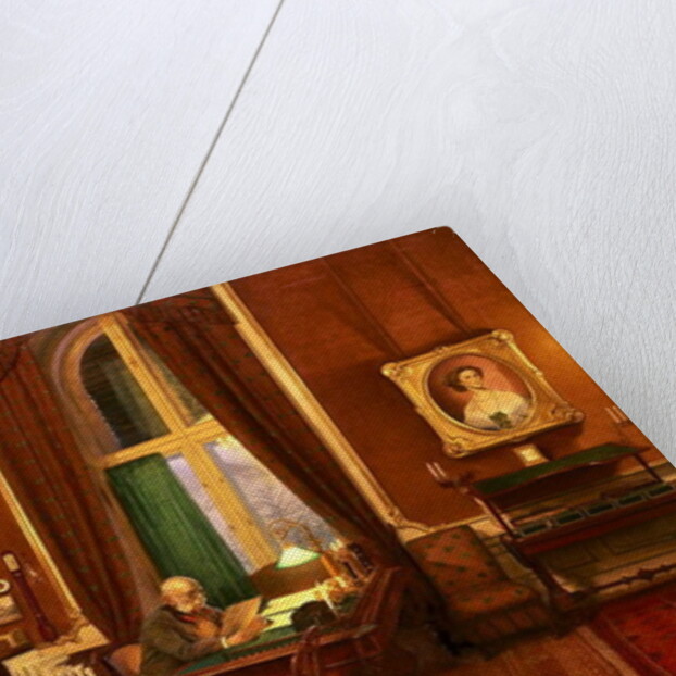 Emperor Franz Joseph I of Austria in his study at Schloss Schonbrunn by Franz von Matsch