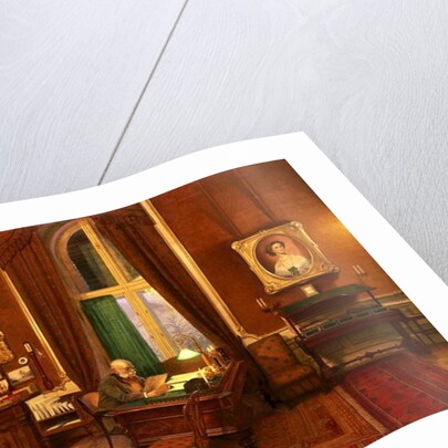 Emperor Franz Joseph I of Austria in his study at Schloss Schonbrunn by Franz von Matsch