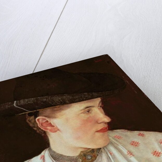 Head of a Peasant Girl, c.1880 by Wilhelm Maria Hubertus Leibl