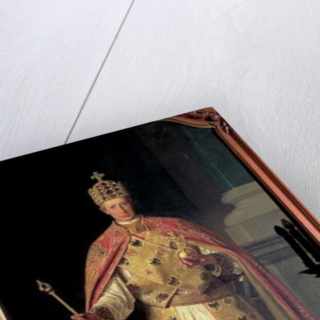 Francis II, Holy Roman Emperor, wearing the Imperial insignia by Ludwig or Louis Streitenfeld