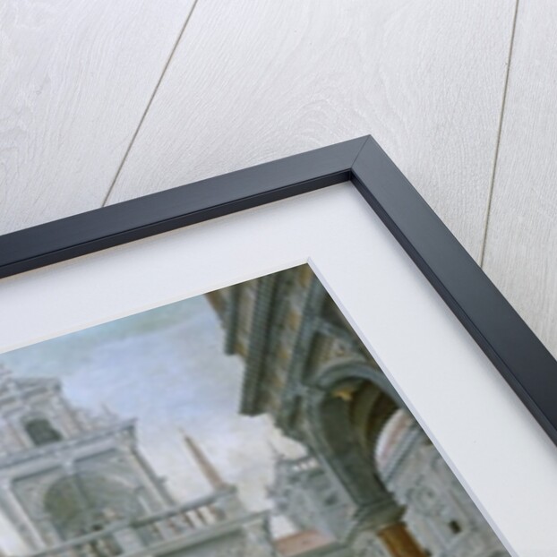 Cappricio of palace architecture with Figures Promenading, 1596 by Hans or Jan Vredeman de Vries