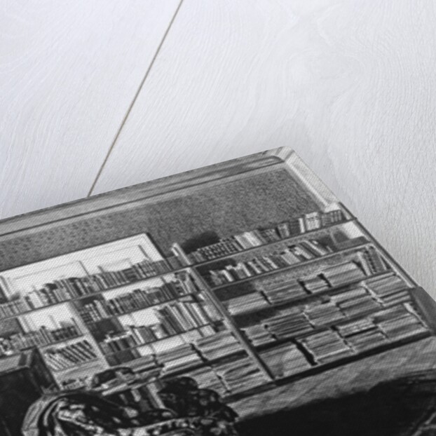 The Study of Johannes Brahms German composer and conductor by Anonymous