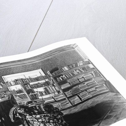 The Study of Johannes Brahms German composer and conductor by Anonymous