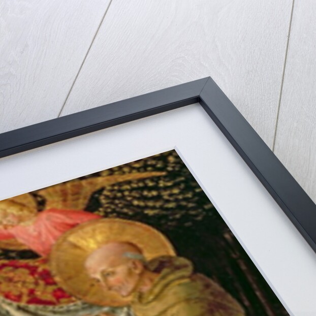 Madonna and Child with St. Francis and the donor Fra Jacopo da Montefalco and St. Bernardino of Siena, c.1452 by Benozzo di Lese di Sandro Gozzoli