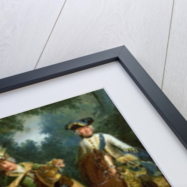 Joseph II, Emperor of Germany learning to ride at the age of six, 1748 by Johann Elias Ridinger or Riedinger