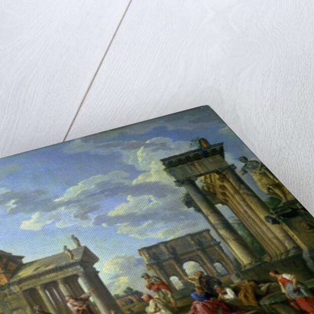 Roman Ruins with a Prophet, 1751 by Giovanni Paolo Pannini or Panini