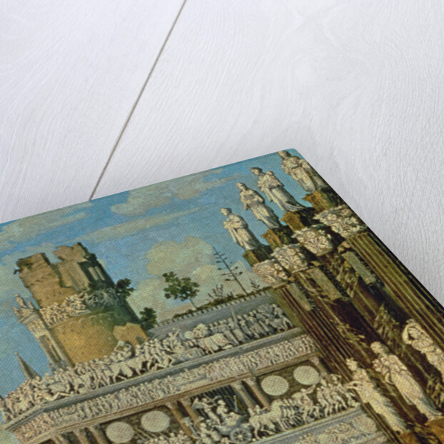 Fantastical Architecture with St. George and the Dragon, 1622 by Francois de Nome