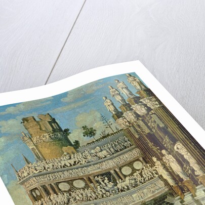 Fantastical Architecture with St. George and the Dragon, 1622 by Francois de Nome